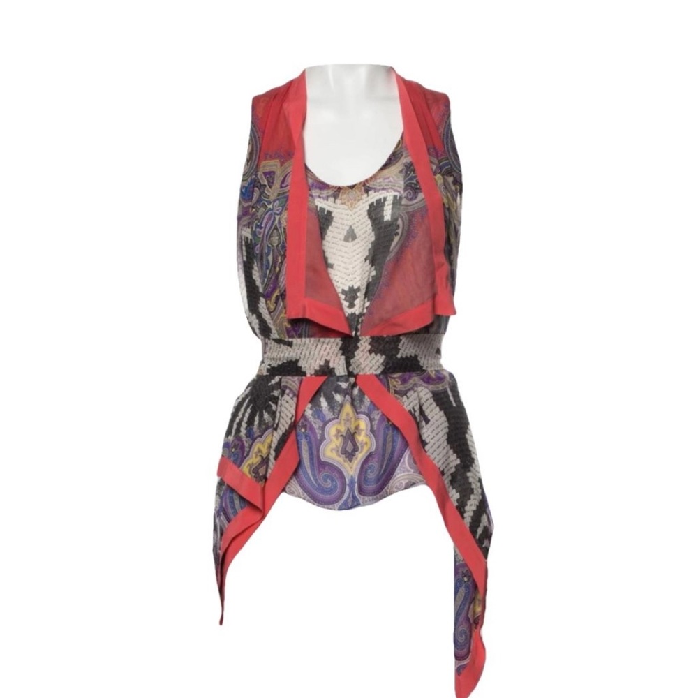 Etro Paisley Sleeveless Top